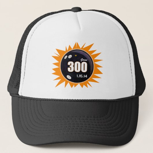 300 Game Oranje en zwart Trucker Pet (Voorkant)