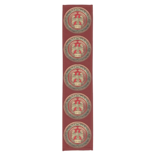 [300] Gold Roman Imperial Eagle Korte Tafelloper (Voorkant)