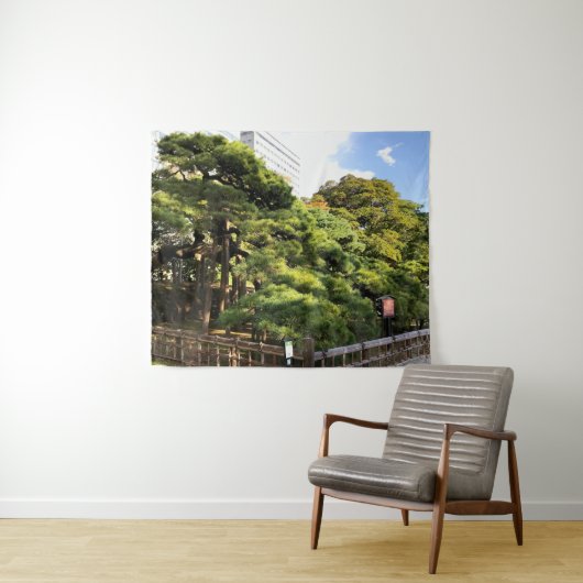 300 jaar oude dennenbomen wandkleed (In Situ (horizontaal))