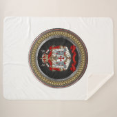 [300] Knachten Templar Coat of Arms Sherpa Deken (Voorkant (horizontaal))