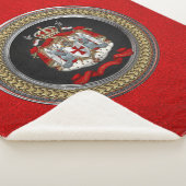 [300] Knachten Templar Coat of Arms Sherpa Deken (3/4)