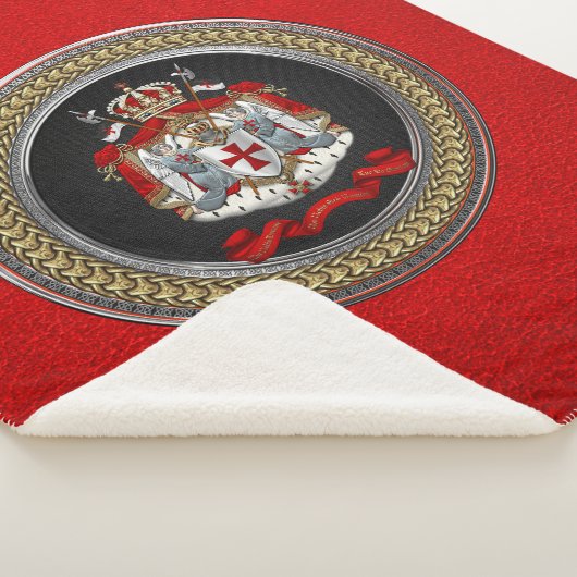 [300] Knachten Templar Coat of Arms Sherpa Deken (3/4)