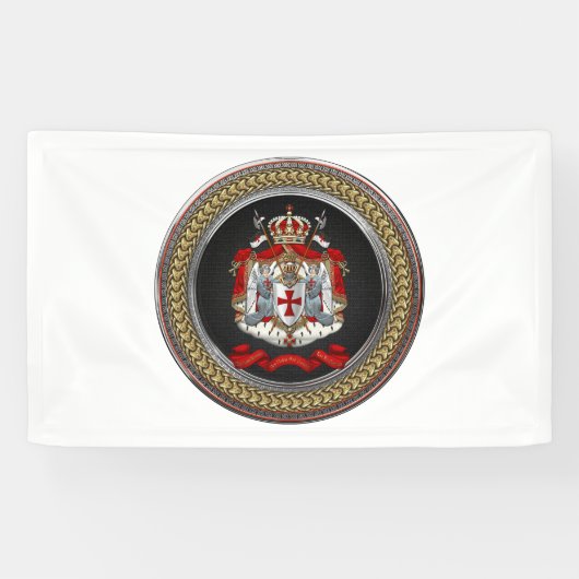 [300] Knachten Templar Coat of Arms Spandoek (Horizontaal)