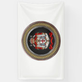 [300] Knachten Templar Coat of Arms Spandoek (Verticaal)