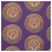 [300] Master Mason - Gold Square & Compass Stof (Swatch)