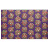 [300] Master Mason - Gold Square & Compass Stof (Fat Quarter)