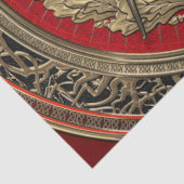 [300] Master Mason - Gold Square & Compass Tissuepapier (Detail)