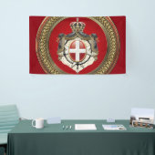 [300] Orde van Malta - Mom-wapenschild Spandoek (Beurs)