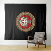 [300] Orde van Malta - Mom-wapenschild Wandkleed (In Situ (horizontaal))