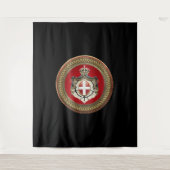 [300] Orde van Malta - Mom-wapenschild Wandkleed (Voorkant)