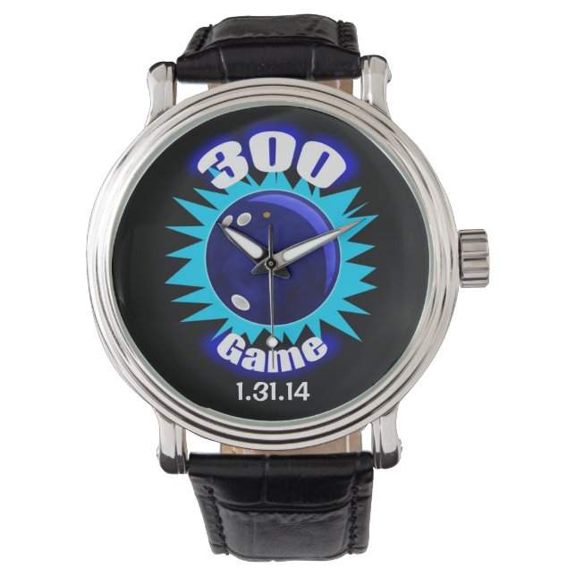 300 Perfect Game Blues Horloge (Voorkant)