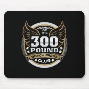 300 Pond Bankdruk Club Voor Powerlifter Gewichthe Muismat