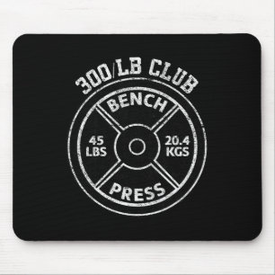 300 pond bankdrukken club gym gewichtheffen P Muismat