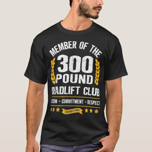 300 pond sterling club sterke Mannen T-shirt (Voorkant)