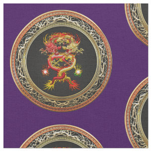 [300] Rode en gele dragons Stof