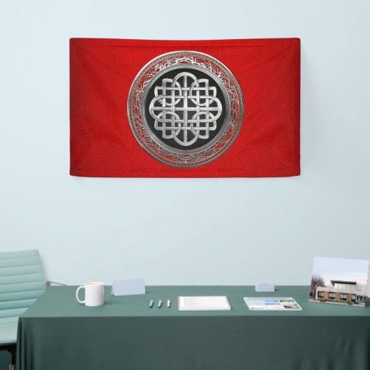[300] Sacred Celtic Silver Knot Cross Spandoek (Beurs)
