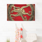 [300] Sacred Gold Octopus in Defensief Posture Spandoek (Insitu)