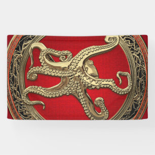 [300] Sacred Gold Octopus in Defensief Posture Spandoek