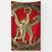 [300] Sacred Gold Octopus in Defensief Posture Spandoek (Verticaal)