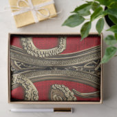 [300] Sacred Gold Octopus in Defensief Posture Tissuepapier (Geschenk)