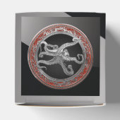 [300] Sacred Silver Octopus in Defensief Posture Bedankdoosjes (Bovenkant)