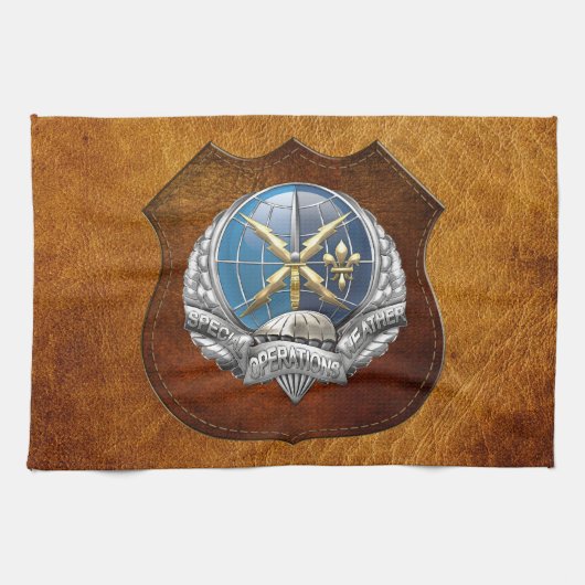 [300] SOWT-embleem Theedoek (Horizontaal)