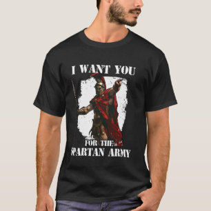 300 Spartaanse legendarische krijger Molon Labe Le T-shirt