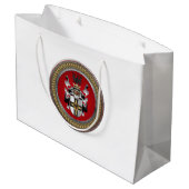 [300] Teutonische wapenschild Groot Cadeauzakje (Achterkant Gekanteld)