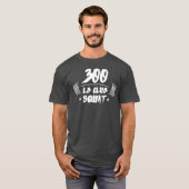 300lb Club Powerlifting T-Shirt - Squat (Voorkant volledig)