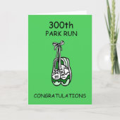 300th Park Run Congratulations Kaart (Voorkant)
