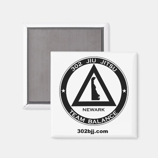 302 Jiu Jitsu Logo magneet (Voorkant / Achterkant)