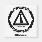 302 Jiu Jitsu Logo magneet (Voorkant)