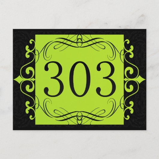 303 Gebiedscode Briefkaart (Voorkant)