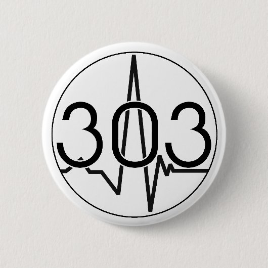 303 golfvorm ronde button 5,7 cm (Voorkant)