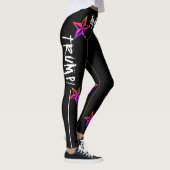 303 TRUMP! MAGA! RAINBOW NAUTISCHE STARS, ZWART LEGGINGS (Rechts)