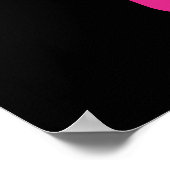 3046450GIRLY PINK MUZIEKNOTEN SYMBOLS FUN PARTY DA POSTER (Hoek)