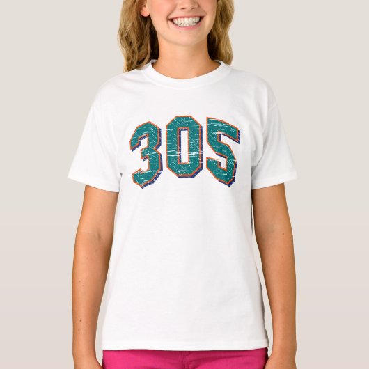 305 (Area Code) T-shirt (Voorkant)