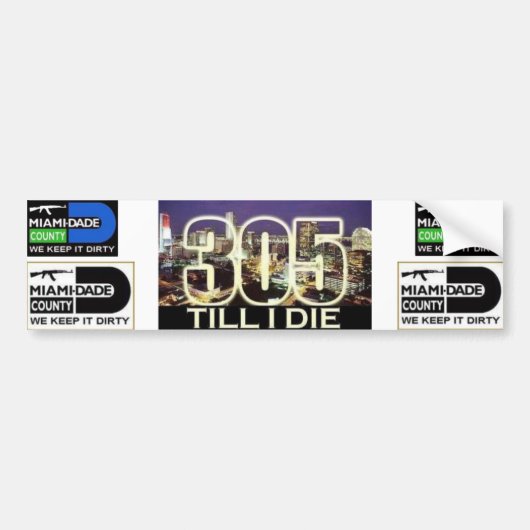 305 bumpersticker (Voorkant)