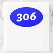 306 Bumpersticker #1 Ovale Sticker (Tas)