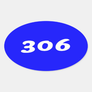 306 Bumpersticker #1 Ovale Sticker