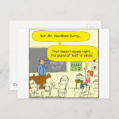 306 de helft is hele cartoon briefkaart (Voorkant / Achterkant)