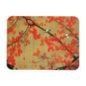 30. 紅 小 図, 若 冲 Maple & Small Birds, Jakuchüu Magneet (Horizontaal)