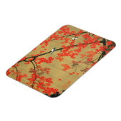 30. 紅 小 図, 若 冲 Maple & Small Birds, Jakuchüu Magneet (Linkerzijde)