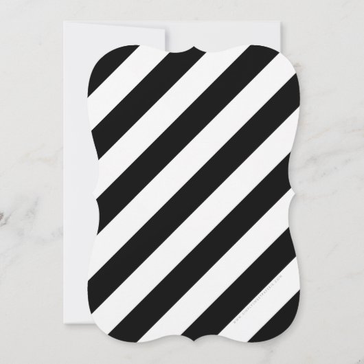 30+1 HAND GELETTERD SCRIPT trendy faux koper zwart Kaart (Achterkant)