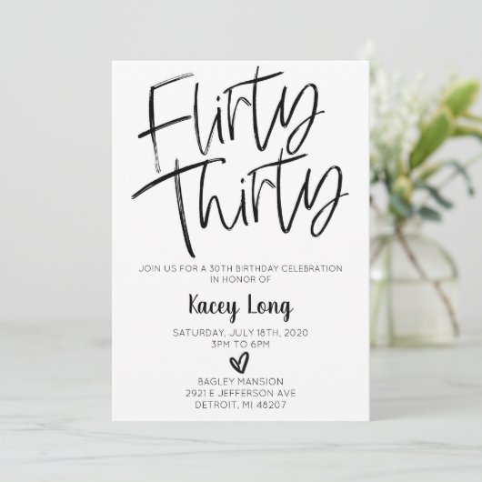 30-30-jarige uitnodiging (Staand voorkant)