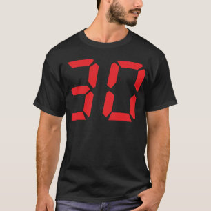 30 30 uur digitale alarmklok t-shirt