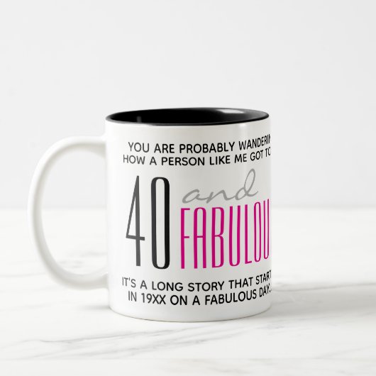 30-40-50-60 & Aangepersonaliseerd voor de Mok van  (Links)