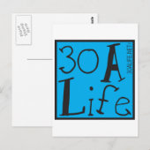 30 A LIFE BRIEFKAART (Voorkant / Achterkant)
