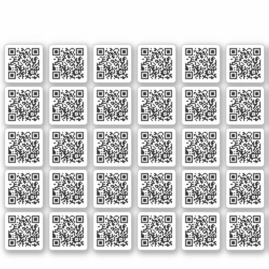 30 Aangepast om QR-code te genereren Website Sticker (Voorkant)
