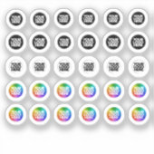 30 Aangepaste Logo Tiny Clear Stickers (Voorkant)